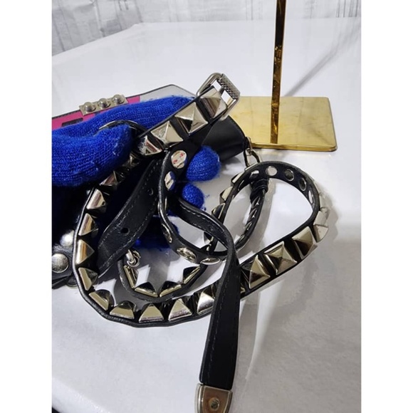 Authentic PRADA City Calfskin Saffiano Racing Logo Elektra Shoulder Bag Fushia - Picture 15 of 16